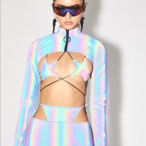 Club Exx
SPECTRAL FREQUENCY REFLECTIVE SHRUG